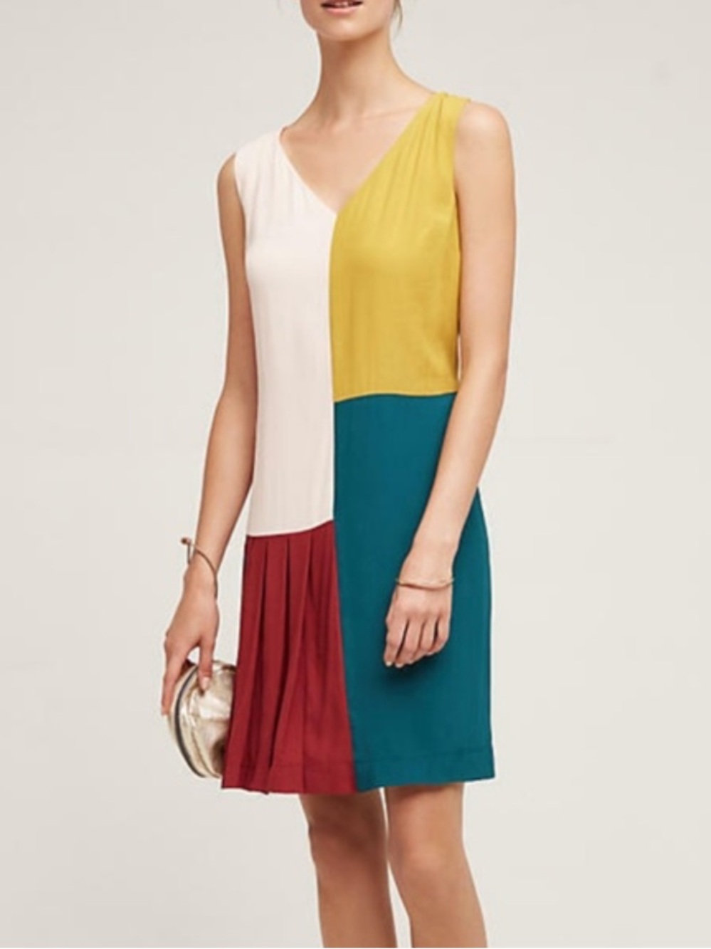 Anthropologie HD in Paris Colorblock Shift Dress